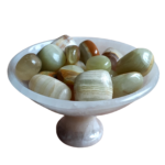 Big bowl dish with tumbed stone