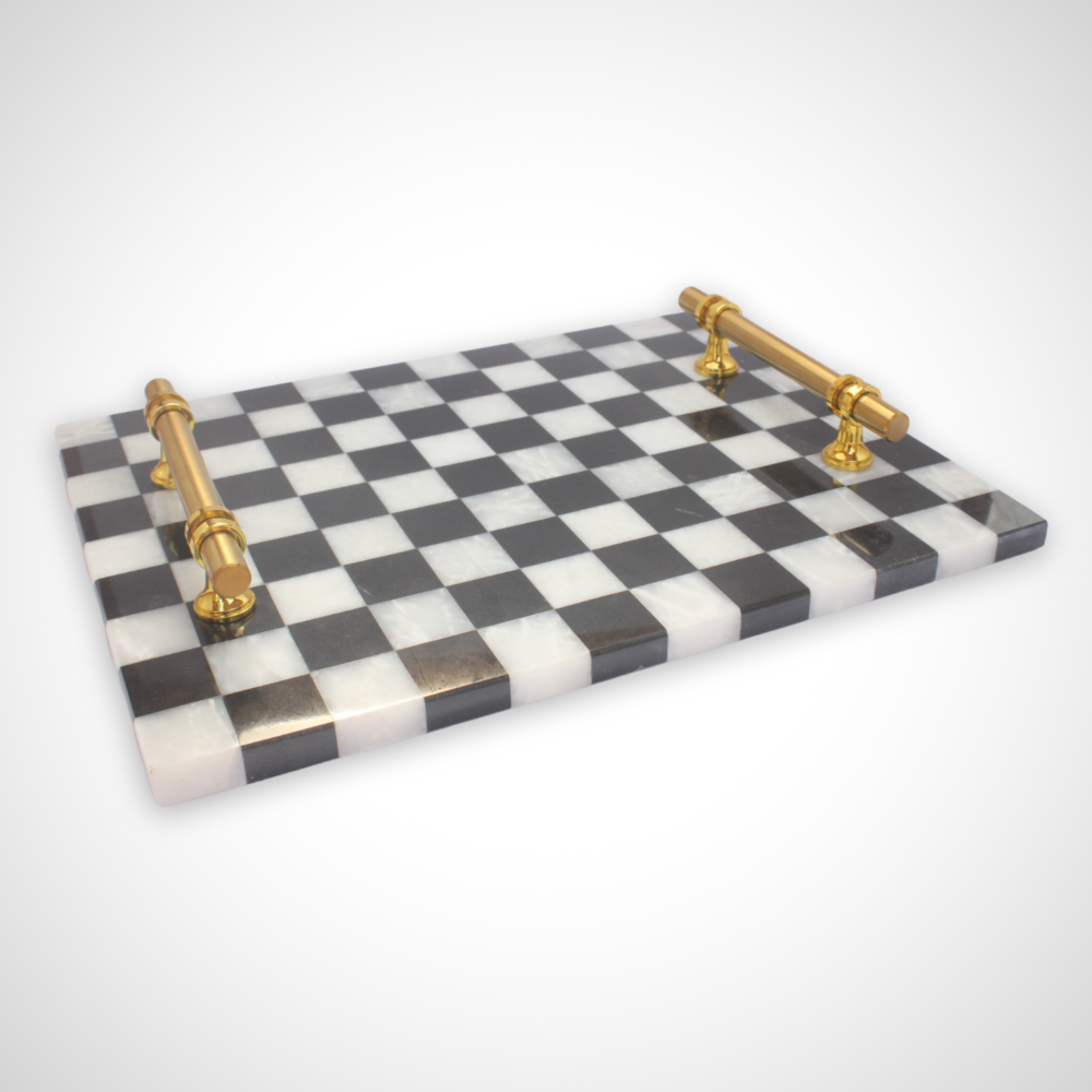 Ractangular Big Checkered Platter