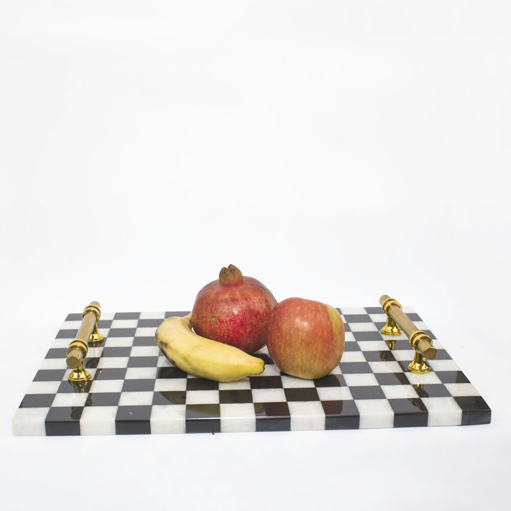 Ractangular Big Checkered Platter