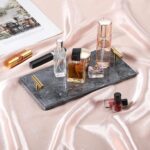 vintgold Premium marble Serving Tray in jet black marble