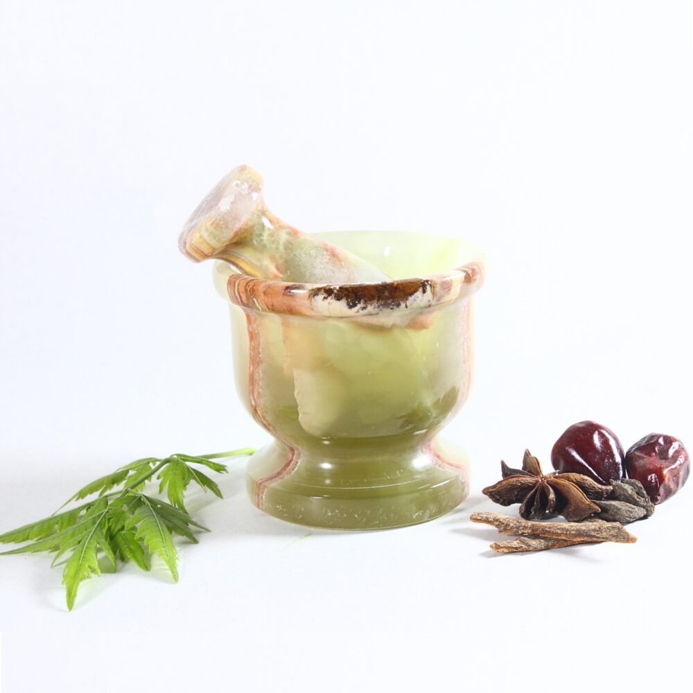 Oxyn Marble Mortar and Pestle in 3 inch